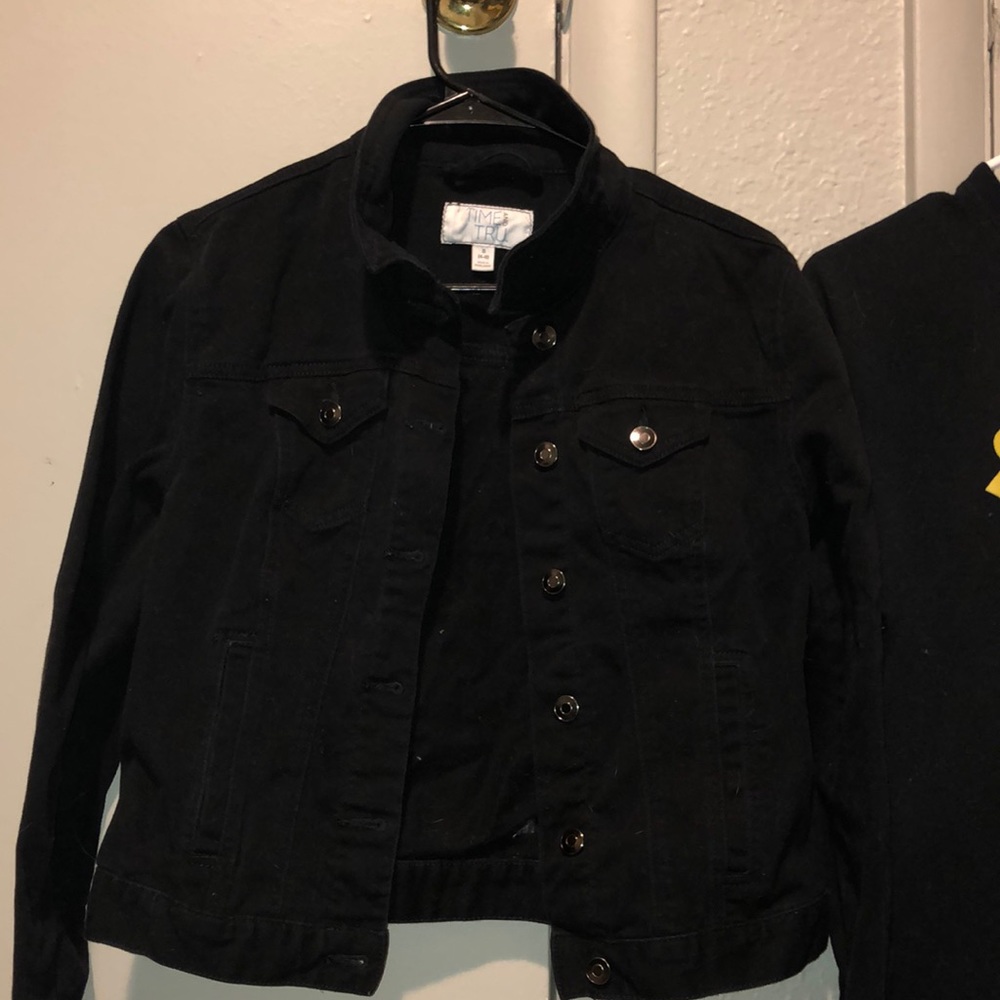 NWT Time and Tru Black Denim Jacket
